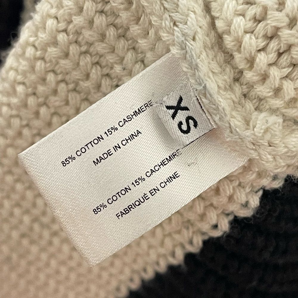Proenza Schouler Black and White Striped Crewneck Sweater - Picture 4 of 6